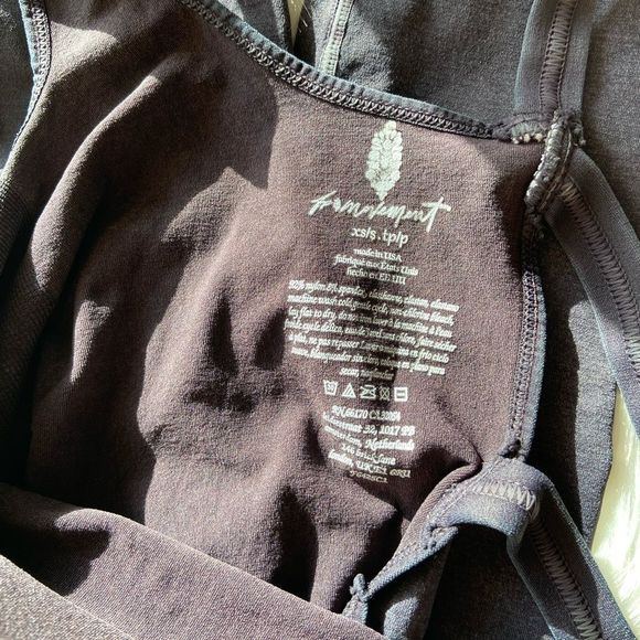 24. New Free People Good Movement Good Karma Onesie in Washed Black - Picture 7 of 10